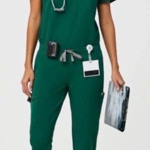 Figs Hunter Green Kade Scrub Pant